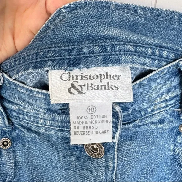 Vintage Long Denim Maxi Midi Button-Front Skirt 100% cotton Women’s 14” waist - Picture 9 of 10